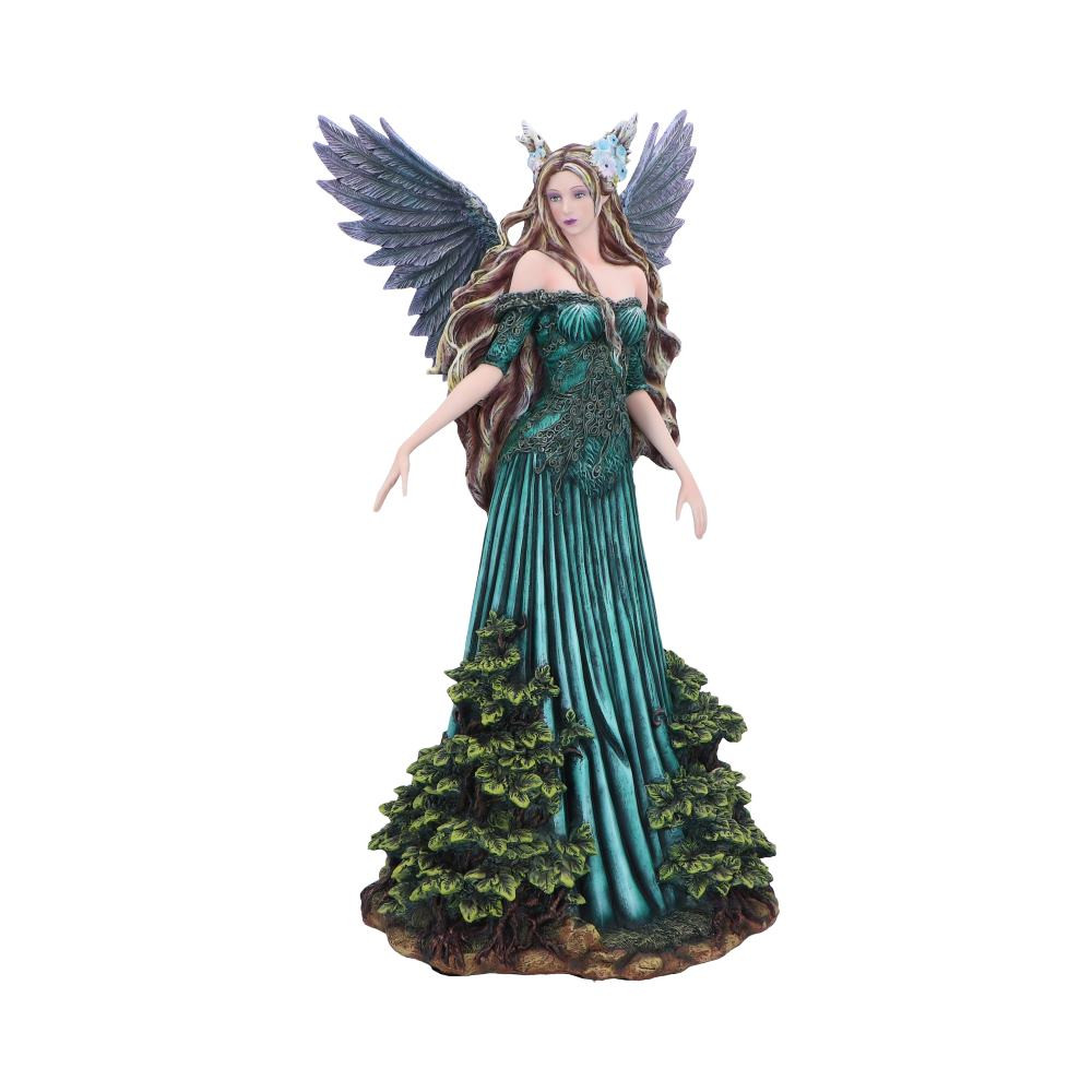 Elowynn is a beautifully detailed fairy figurine crafted from high-quality resin. Her elegant gown, delicate wings, and nature-inspired design create a stunning display piece for any fantasy collector. With intricate hand-painted details and a graceful stance, she adds a touch of magic to home décor or gift collections. A must-have for fairy enthusiasts and lovers of mystical aesthetics, this enchanting figurine is easy to display and a timeless collectible.