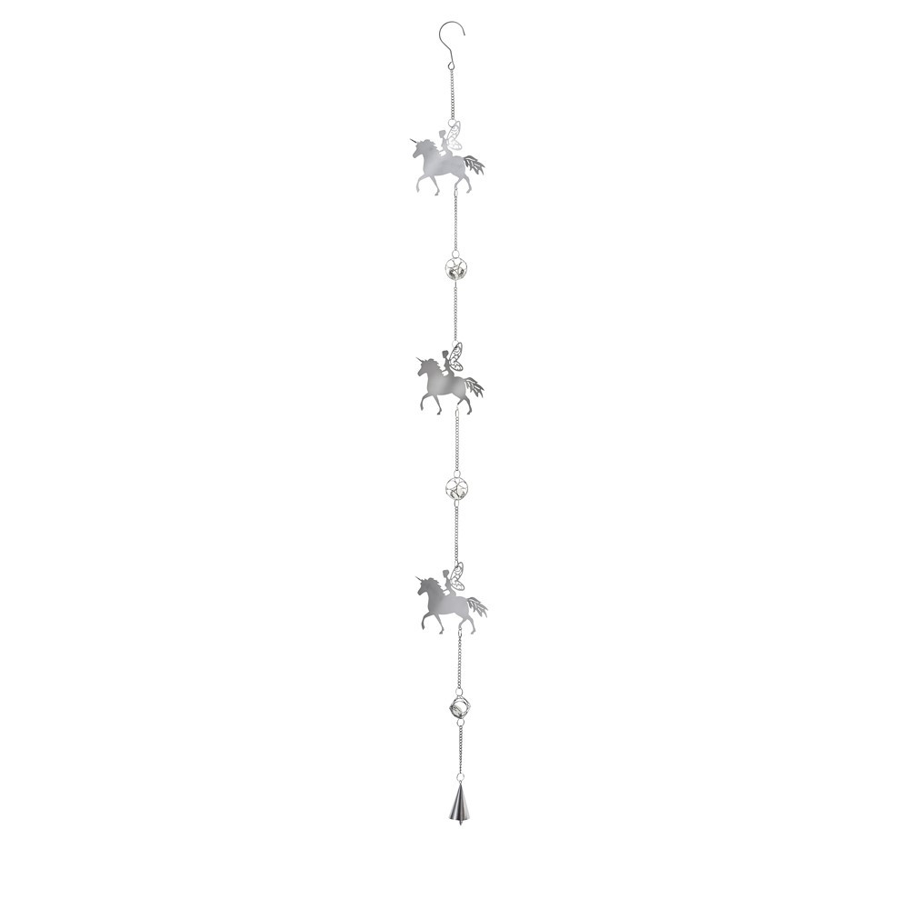 Add some magic into your private space and transport yourself to a magical kingdom of fairies and unicorns with this stunning hanging decoration. Watch the pretty fairies dance in the wind whist the crystals tiny cast rainbows in the light.
