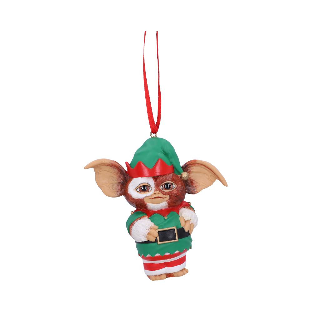 Gizmo and Gremlins have taken Nemesis Now by storm! Here we can see an innocent Gizmo, watching as those mischievous Gremlin’s cause havok! Ready to take up residence in a new home, dressed in an adorable elf costume. This Gizmo has been cast in the finest resin before being expertly hand-painted and will become your most treasured festive ornament.