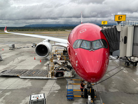 A bord de l'Airbus A350 d'Edelweiss entre Vancouver et Zurich