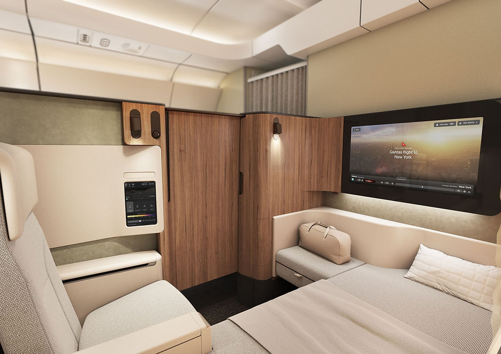 Qantas a dévoilé la prochaine évolution de l'aménagement cabine du Projet Sunrise