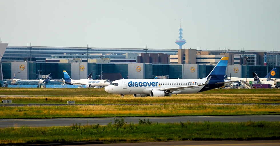 Un A320 de Discover à Francfort