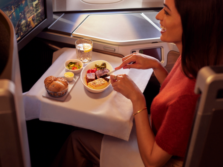 British Airways : retour du service complet en Classe Club World et menus de saison. 