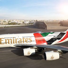 Emirates  dévoile une livrée spectaculaire arborant un grand drapeau des Émirats arabes unis 
