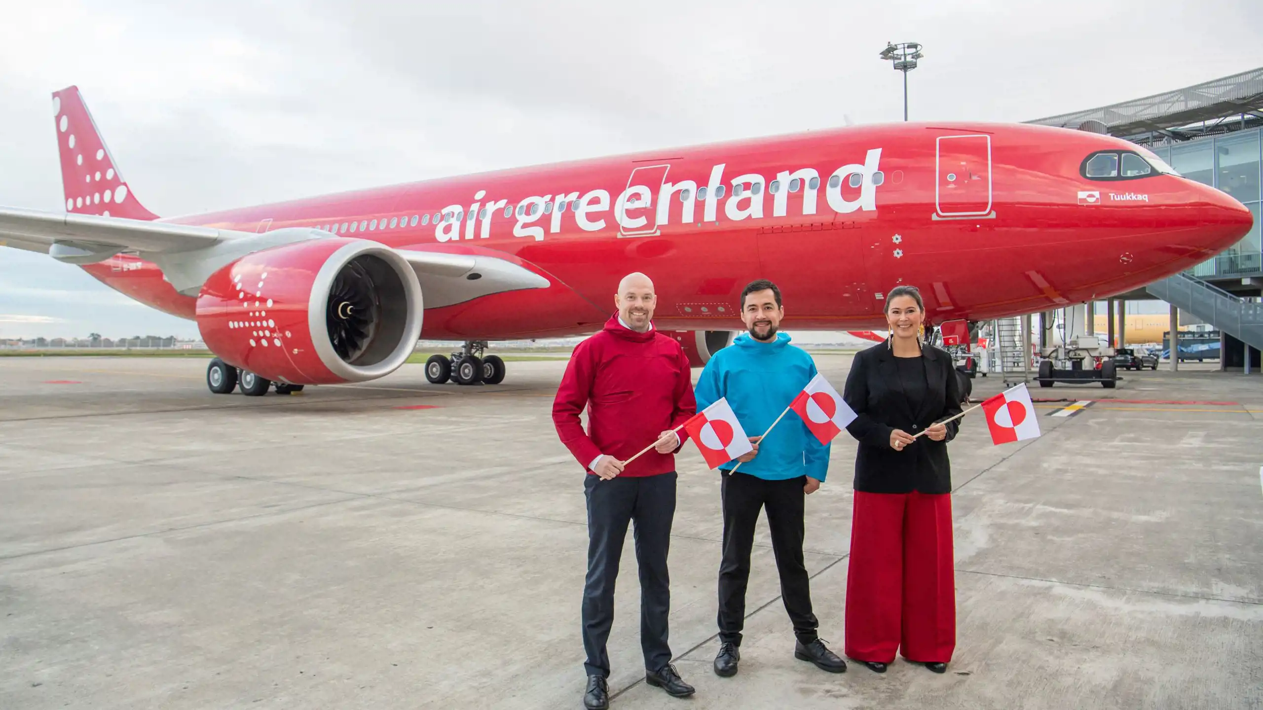 Le nouvel Airbus A330neo baptisé Tuukkaq d'Air Greenland