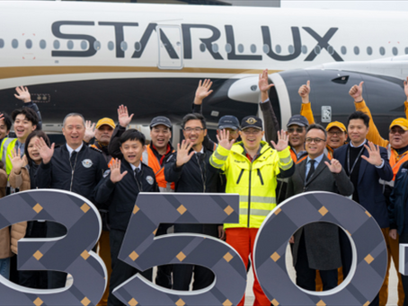 Une nouvelle ère s'ouvre : STARLUX prend livraison de son premier A350-1000
