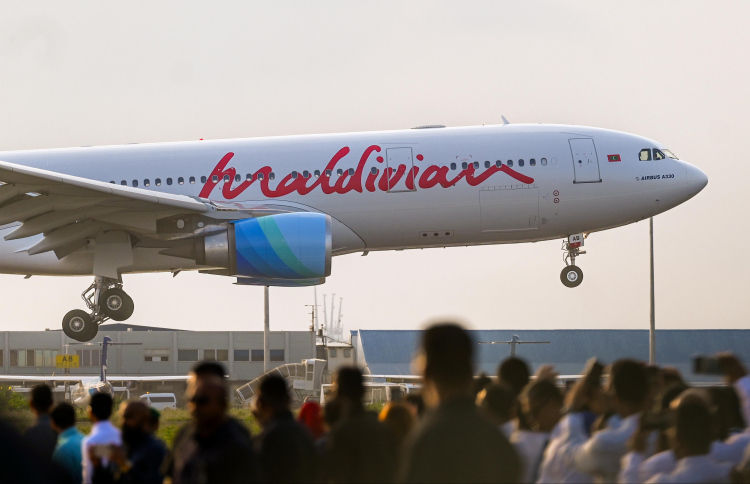 Le 1er gros porteur de Maldivian Airlines