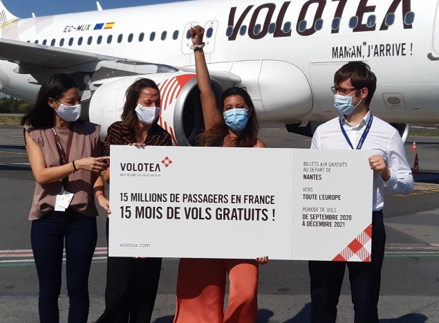 Volotea 15 millions de passagers en France Gate7