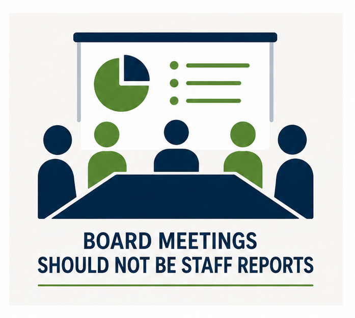 Board Meetings Should Not                              Be Staff Reports