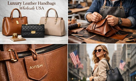 Luxury leather handbags wholesale USA