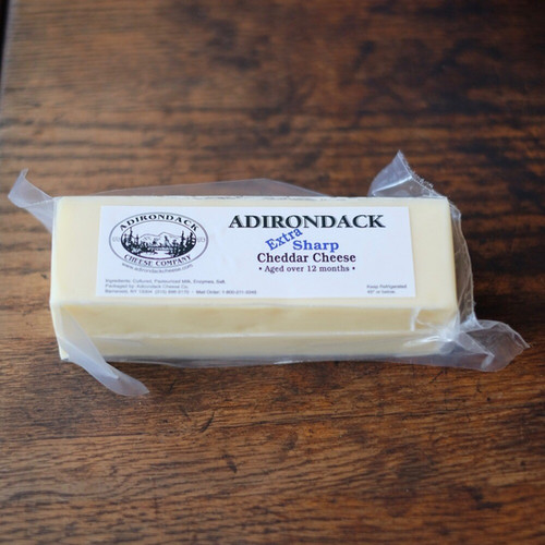 Sharp White Cheddar Block Adirondack Cheese Co shadowbrookfarm