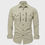Thumbnail: New Cotton Men's Multi Pocket Long Sleeved Shirt, Fashionable Casual, Plus Size,