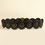 Thumbnail: Western Cowboy Wide Belt Golden Rivet Steampunk Circles PU Leather Waistband Vin