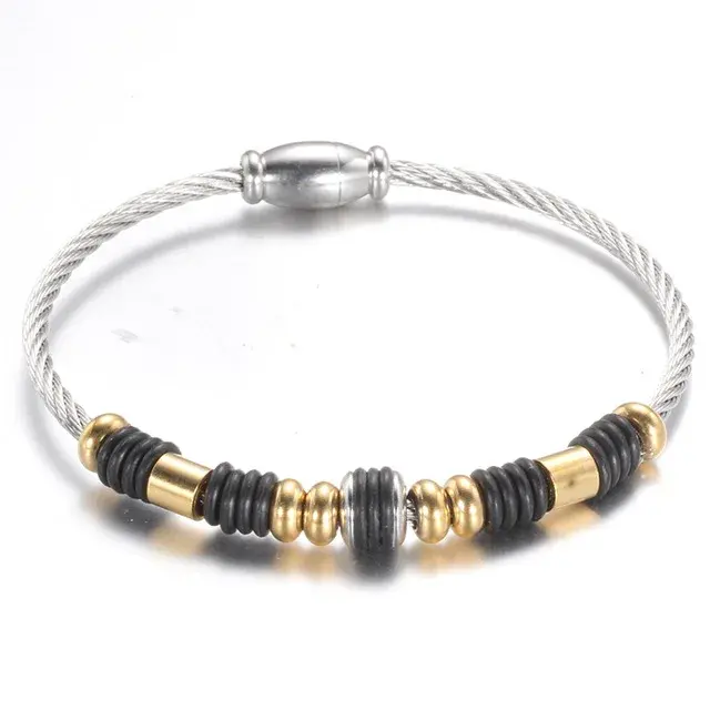 Bracelet and Bangles With Magnetic Clasp Women Stainless Steel