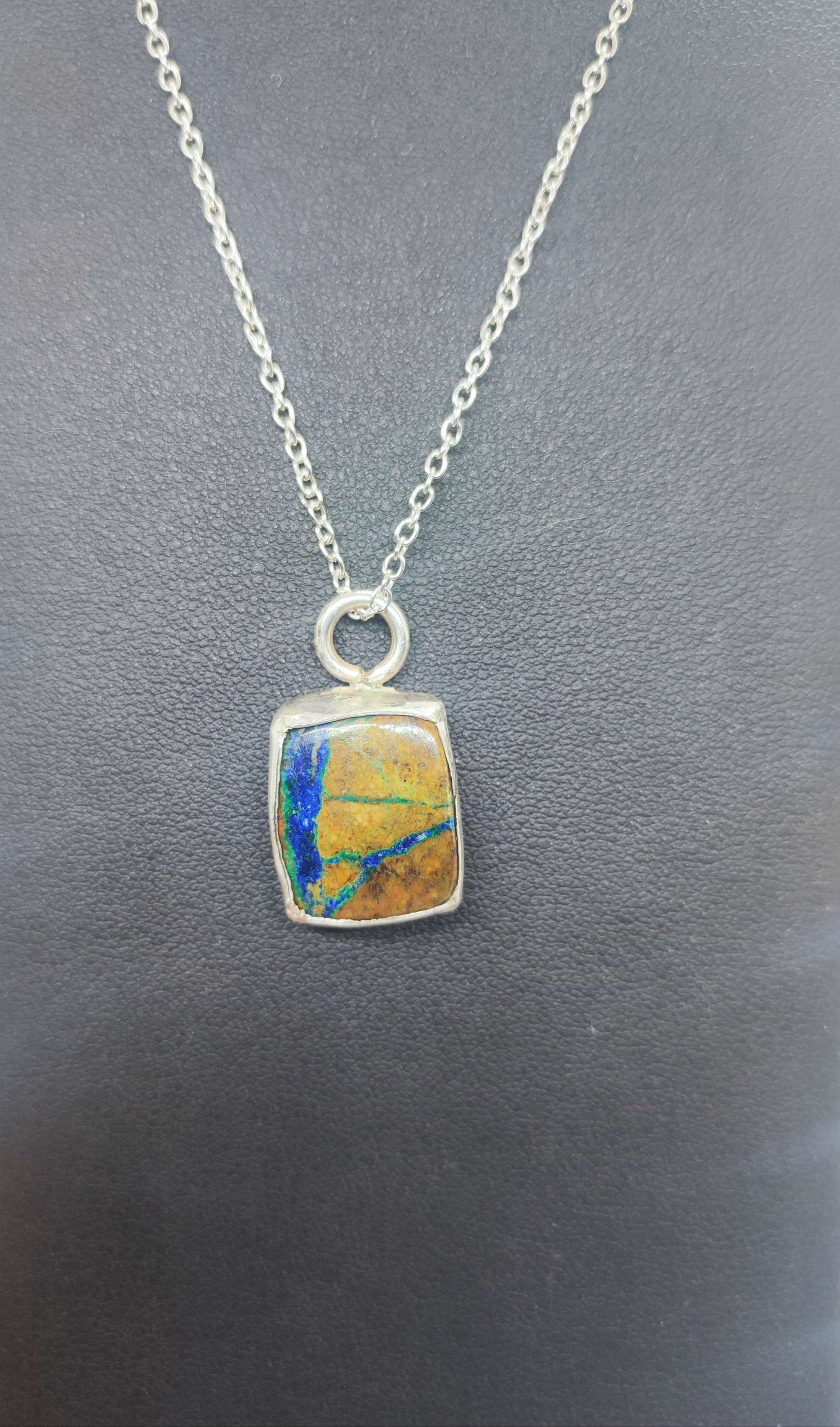 Collier azurite malachite 