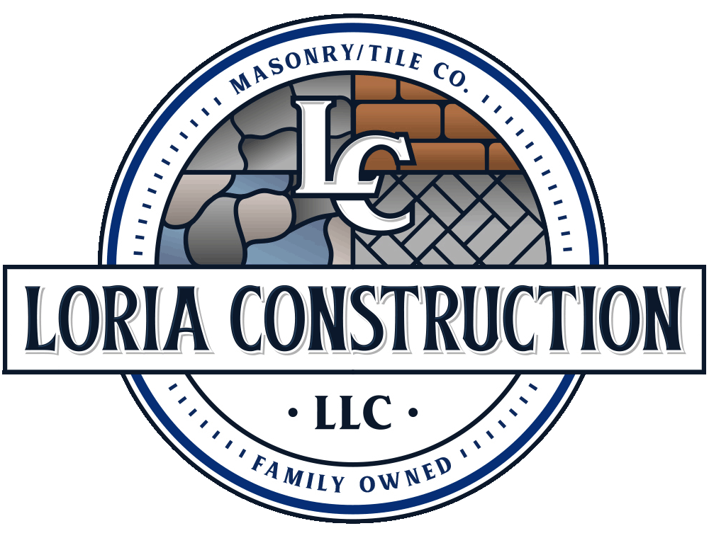 Loria Construction LLC logo – a family-owned masonry and tile company specializing in stamped concrete, patios, and outdoor c