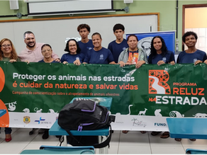 O Programa Reluz na Estrada esteve com estudantes da EEEEFM Hildebrando Lucas, para refletir sobre como engajamento jovem podem impactar positivamente na proteção dos animais.