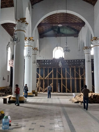 Templos dañados por terremoto serian afectados por lluvias