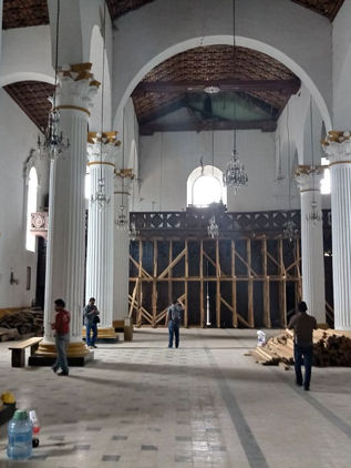 Templos dañados por terremoto serian afectados por lluvias