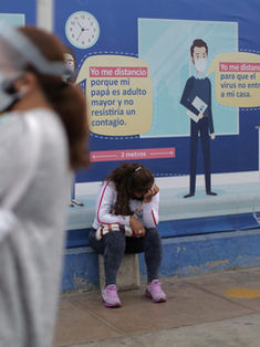 Perú lamenta "triste récord" de ser el país  del mundo con más huérfanos por el covid-19