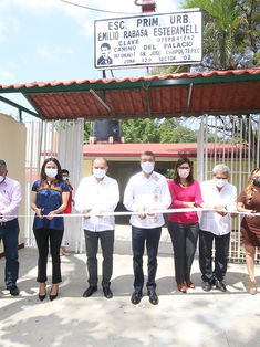 Rutilio Escandón inaugura remodelación integral de la Escuela Primaria “Dr. Emilio Rabasa Estebanell