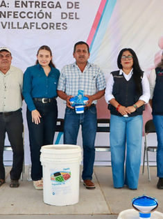 Alcaldesa encabezó entrega de insumos para la desinfección del agua