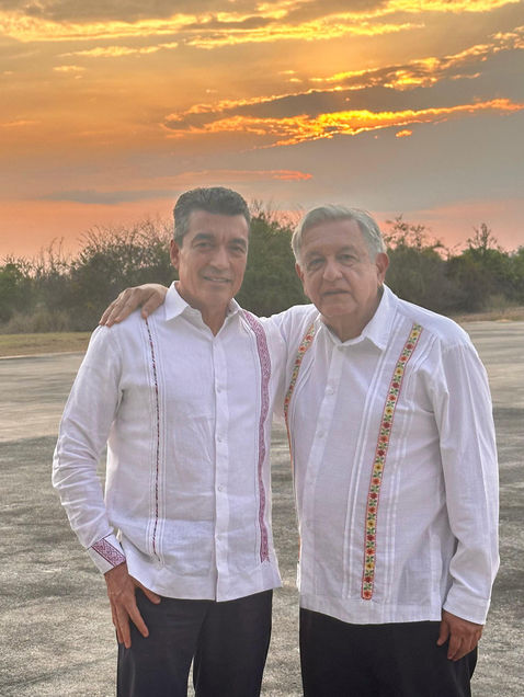 Acompaña Rutilio Escandón a AMLO en Reunión de Evaluación de la Línea K