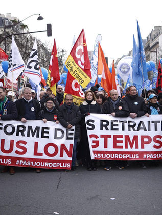 Segunda protesta masiva en Francia contra la reforma de las pensiones