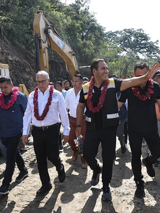 En San Fernando, Eduardo Ramírez constata avances de caminos