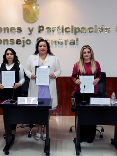 Firma IEPC convenios interinstitucionales en beneficio de la participación política de las chiapanecas