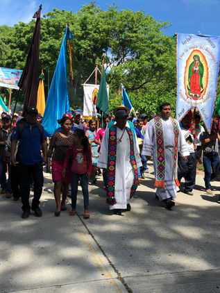 Marchan por La Paz en Huitiupán