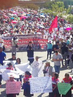 Marcha no es de fiesta, sino de protesta: CNTE