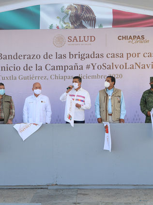 Rutilio Escandón da banderazo de salida a las Brigadas Casa por Casa