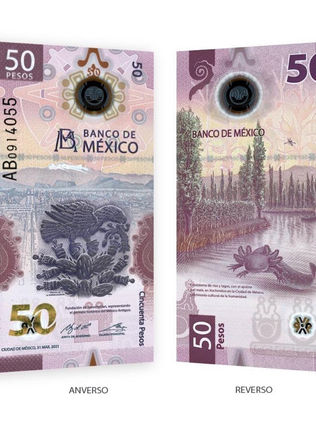 Banco de México homenajea a Tenochtitlan en el nuevo billete de 50 pesos
