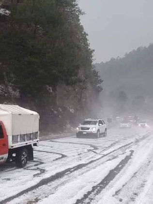 Cae granizada en San Cristóbal