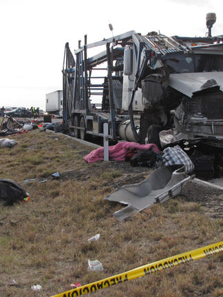 Nueve jornaleros fallecen en un accidente vial en Guanajuato