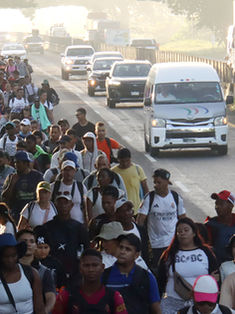 Nueva caravana migrante sale rumbo a Ciudad de México y descarta llegar a EE.UU.