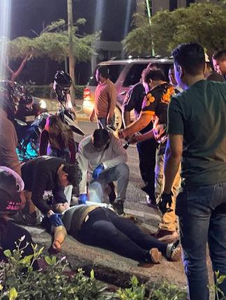 Cae de una motocicleta tras crisis de ansiedad