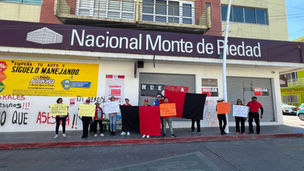 Huelga en Monte de Piedad cumple 121 días 
