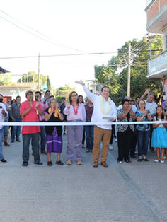 Inaugura Mariano Rosales pavimentación de calles del barrio Guadalupe