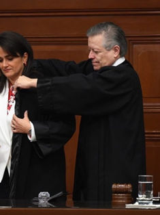 Margarita Ríos-Farjat asume como ministra de la Suprema Corte