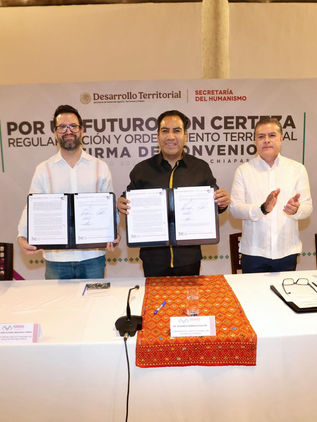 Eduardo Ramírez impulsa certeza jurídica en Chiapas con el respaldo del Insus