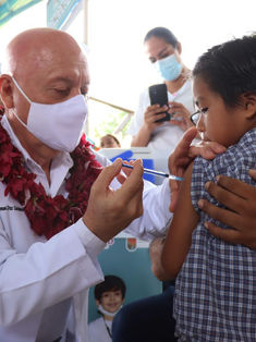 Chiapas alcanza una cobertura de 84 % y tercer lugar nacional en vacunación antiinfluenza