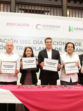 Encabeza Gobernador celebración del Día Nacional de la Donación y Trasplante de Órganos