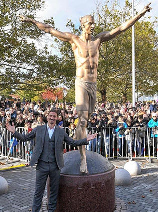 Zlatan inmortalizado en Malmoe