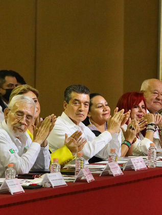 Desde Chiapas, garantizamos trabajo junto al presidente AMLO a favor de la paz y seguridad: Rutilio