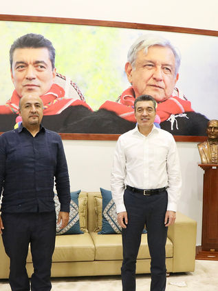 Rutilio Escandón y subsecretario de la SRE suman esfuerzos en atención a personas migrantes