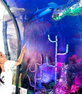 Inauguran en Perú acuario elaborado con material reciclado