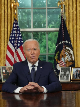 Biden insta a los estadounidenses a resolver sus diferencias "en las urnas, no con balas"