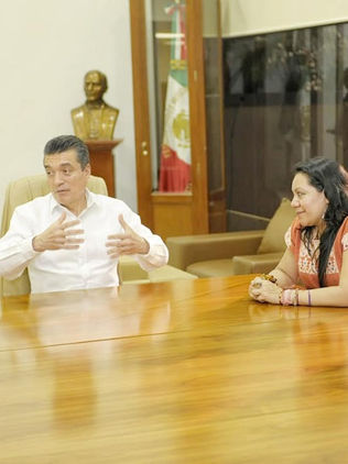 Rutilio Escandón y María Luisa Albores refrendan compromiso por el bienestar de los chiapanecos